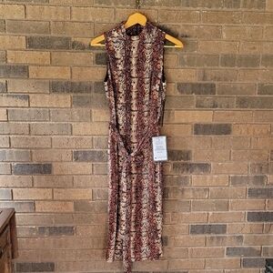 Rachael, Rachael Roy, cinnamon combo, snakeskin print, long dress, size M